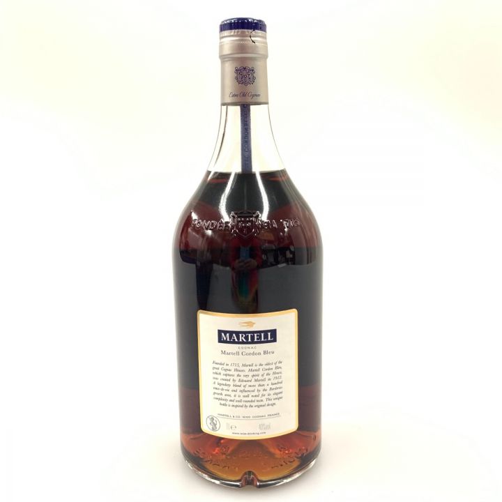 MARTELL マーテル コルドンブルー エクストラオールド ブランデー コニャック 1000ml 40% ブルー  未開栓｜中古｜なんでもリサイクルビッグバン