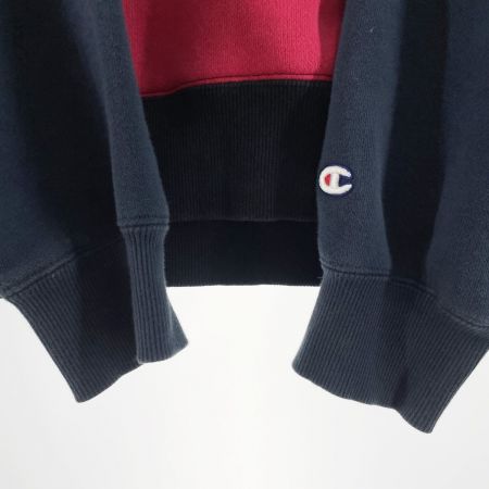 Champion チャンピオン メンズ パーカー サイズLL C3-S101 ネイビー×ピンク