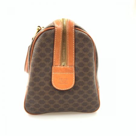  CELINE セリーヌ マカダム ミニボストンバッグ ハンドバッグ ブラウン