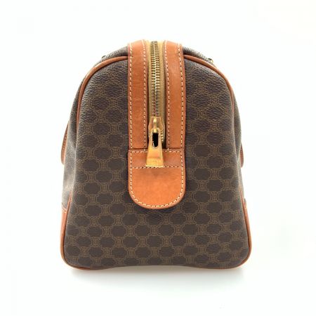  CELINE セリーヌ マカダム ミニボストンバッグ ハンドバッグ ブラウン