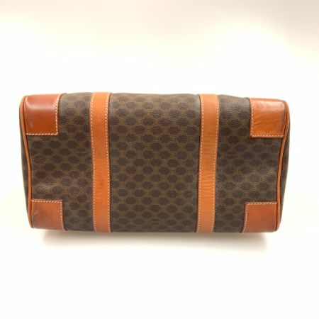  CELINE セリーヌ マカダム ミニボストンバッグ ハンドバッグ ブラウン