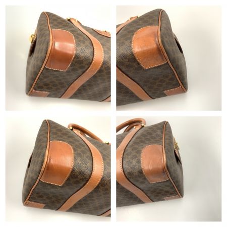  CELINE セリーヌ マカダム ミニボストンバッグ ハンドバッグ ブラウン