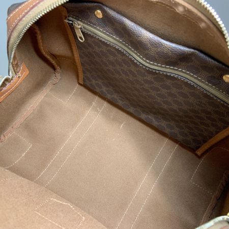  CELINE セリーヌ マカダム ミニボストンバッグ ハンドバッグ ブラウン