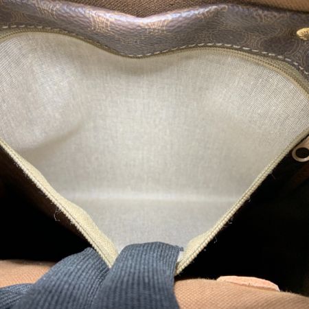  CELINE セリーヌ マカダム ミニボストンバッグ ハンドバッグ ブラウン