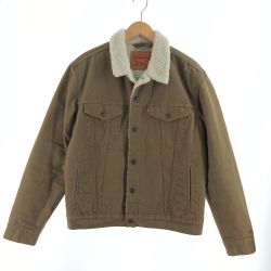 〇〇 LEVI'S リーバイス メンズ ボアジャケット サイズS ブラウン×ホワイト Bランク