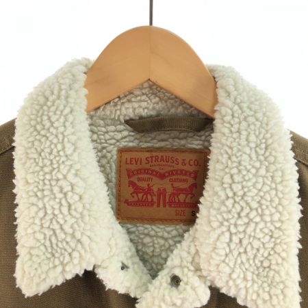  LEVI'S リーバイス メンズ ボアジャケット サイズS ブラウン×ホワイト