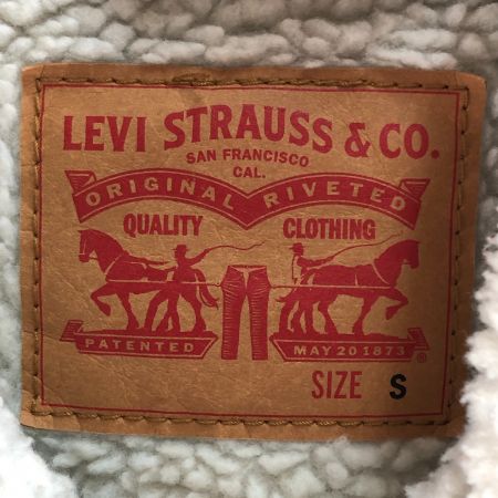  LEVI'S リーバイス メンズ ボアジャケット サイズS ブラウン×ホワイト