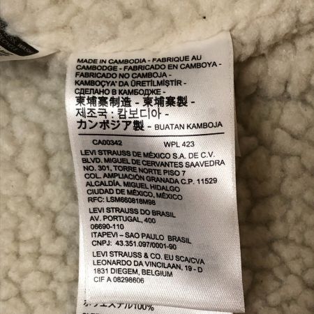  LEVI'S リーバイス メンズ ボアジャケット サイズS ブラウン×ホワイト