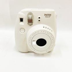 〇〇 FUJIFILM フジフィルム instax mini 8+ チェキ フィルムカメラ インスタントカメラ ホワイト Bランク