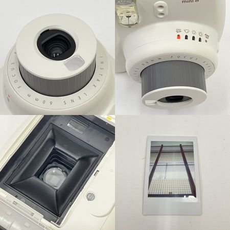  FUJIFILM フジフィルム instax mini 8+ チェキ フィルムカメラ インスタントカメラ ホワイト