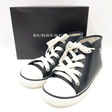  BURBERRY LONDON バーバリーロンドン キッズ ハイカットスニーカー 19cm ブラック