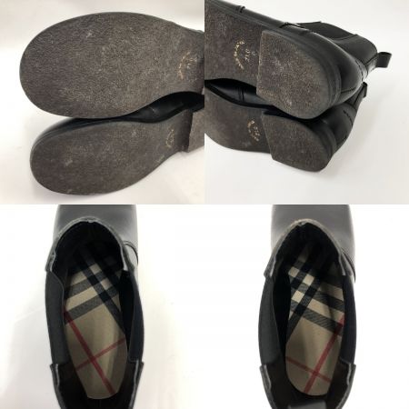  BURBERRY バーバリー キッズ サイドゴアブーツ 21cm ブラック