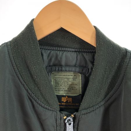  ALPHA アルファ メンズ MA-1ジャケット サイズXL MIL-J-82790J カーキ