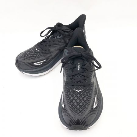  HOKA レディース ランニングシューズ CLIFTON 9 24.5cm 11332211 ブラック×ホワイト