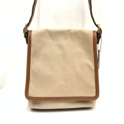 〇〇 COACH コーチ キャンバス 斜めかけ ポシェット ショルダーバッグ 9881 べr-ジュ Bランク