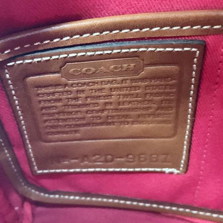  COACH コーチ キャンバス 斜めかけ ポシェット ショルダーバッグ 9881 べr-ジュ