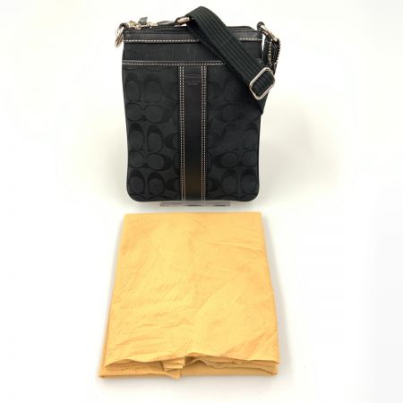  COACH コーチ シグネチャー ショルダーバッグ 6016 ブラック