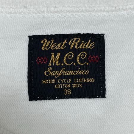  WEST RIDE ウエストライド メンズ Tシャツ SIZE 38 ホワイト