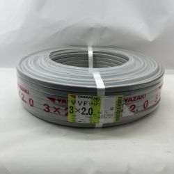 〇〇 YAZAKI  電材 VVFケーブル 3芯 3× 2.0 PbF 100m 未開封品 Nランク