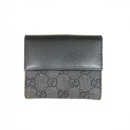  GUCCI グッチ GGキャンバス ジャッキー 二つ折り財布 05470-2126 ブラック