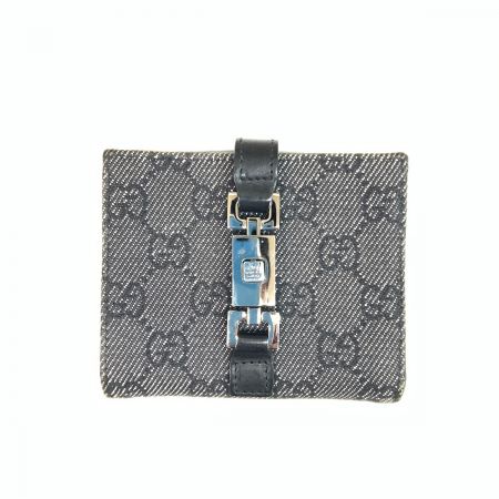  GUCCI グッチ GGキャンバス ジャッキー 二つ折り財布 05470-2126 ブラック