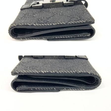  GUCCI グッチ GGキャンバス ジャッキー 二つ折り財布 05470-2126 ブラック