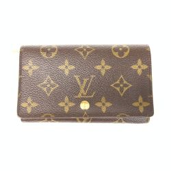 〇〇 LOUIS VUITTON ルイヴィトン モノグラム ポルト モネ ビエ トレゾール 二つ折り財布 M61736 ブラウン 現状渡し Dランク