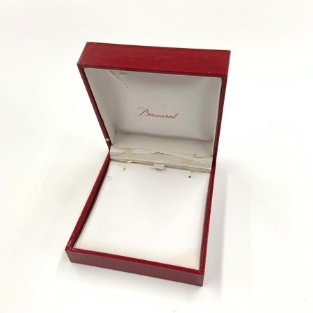  Baccarat バカラ ネックレス ペンダント チョーカー クリスタル SV925 レッド