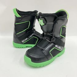〇〇 CSB シーエスビー スノーボードブーツ 20-21cm 黒x黄緑 Bランク