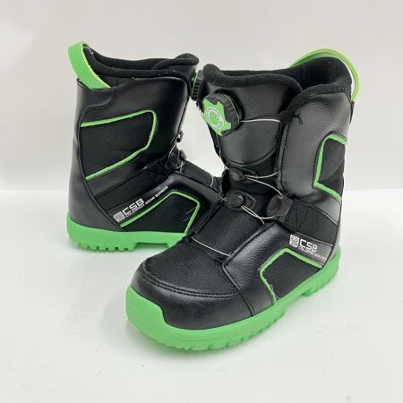  CSB シーエスビー スノーボードブーツ 20-21cm 黒x黄緑