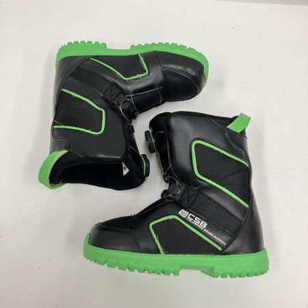  CSB シーエスビー スノーボードブーツ 20-21cm 黒x黄緑