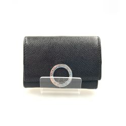 〇〇 BVLGARI ブルガリ ロゴクリップ コインケース ブラック Bランク