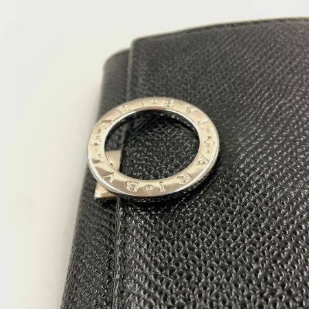  BVLGARI ブルガリ ロゴクリップ コインケース ブラック