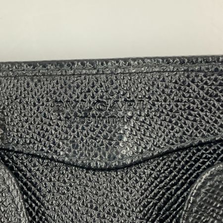  BVLGARI ブルガリ ロゴクリップ コインケース ブラック
