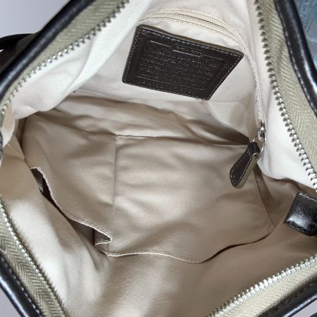  COACH コーチ シグネチャー ショルダーバッグ キャンバス F19730 カーキ×ブロンズ