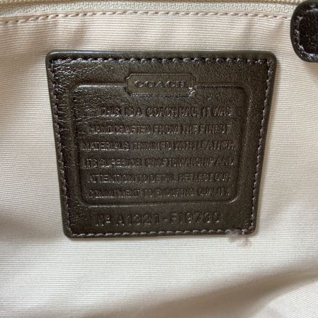  COACH コーチ シグネチャー ショルダーバッグ キャンバス F19730 カーキ×ブロンズ