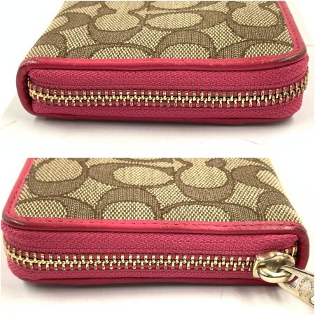  COACH コーチ ラウンドファスナー 長財布 F53539 ピンク
