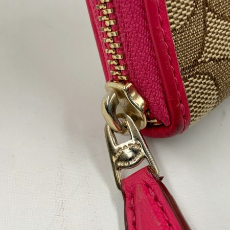  COACH コーチ ラウンドファスナー 長財布 F53539 ピンク