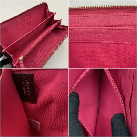  COACH コーチ ラウンドファスナー 長財布 F53539 ピンク