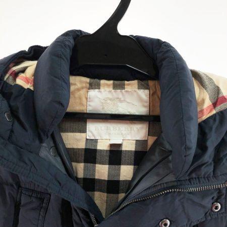  Burberry children バーバリーチルドレン キッズ ダウンジャケット 10Y/140cm ノバチェック ネイビー