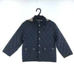 〇〇 BURBERRY LONDON バーバリーロンドン キッズ キルティングジャケット 120cm ネイビー Bランク