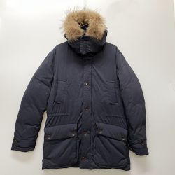 〇〇 R.NEWBOLD アールニューボールド メンズ ダウンコート SIZE XL ネイビー Aランク
