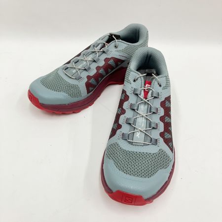  SALOMON サロモン XA elevate トレイルランニングシューズ 406125 グレー x レッド SIZE 23.5cm