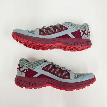  SALOMON サロモン XA elevate トレイルランニングシューズ 406125 グレー x レッド SIZE 23.5cm