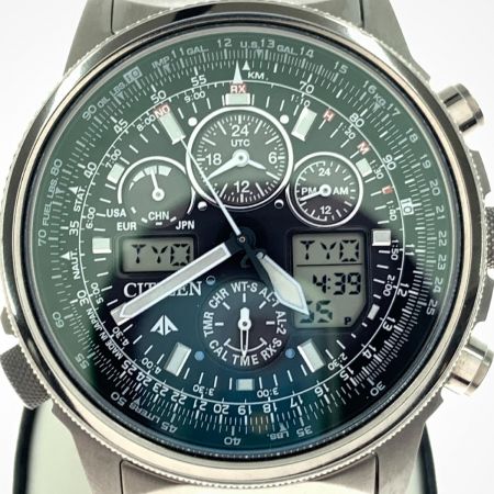  CITIZEN シチズン プロマスター SKY エコドライブ ソーラー電波時計 U680-T016677 ブラック x シルバー