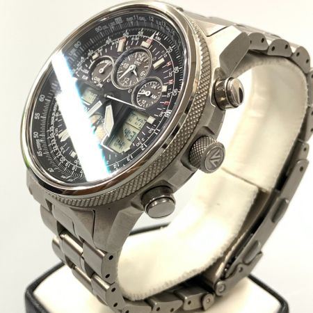  CITIZEN シチズン プロマスター SKY エコドライブ ソーラー電波時計 U680-T016677 ブラック x シルバー