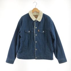 〇〇 blutenblatt ブリューテンブラット メンズ ボアデニムジャケット サイズM ブルー×ホワイト Bランク