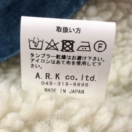  blutenblatt ブリューテンブラット メンズ ボアデニムジャケット サイズM ブルー×ホワイト