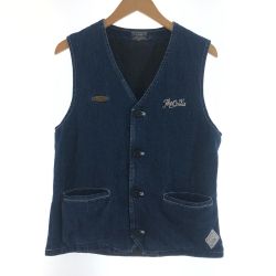 〇〇 CRIMIE クライミー メンズ デニムベスト サイズM インディゴ Bランク