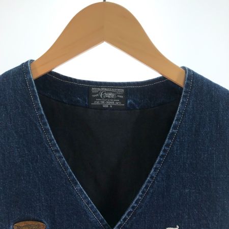  CRIMIE クライミー メンズ デニムベスト サイズM インディゴ
